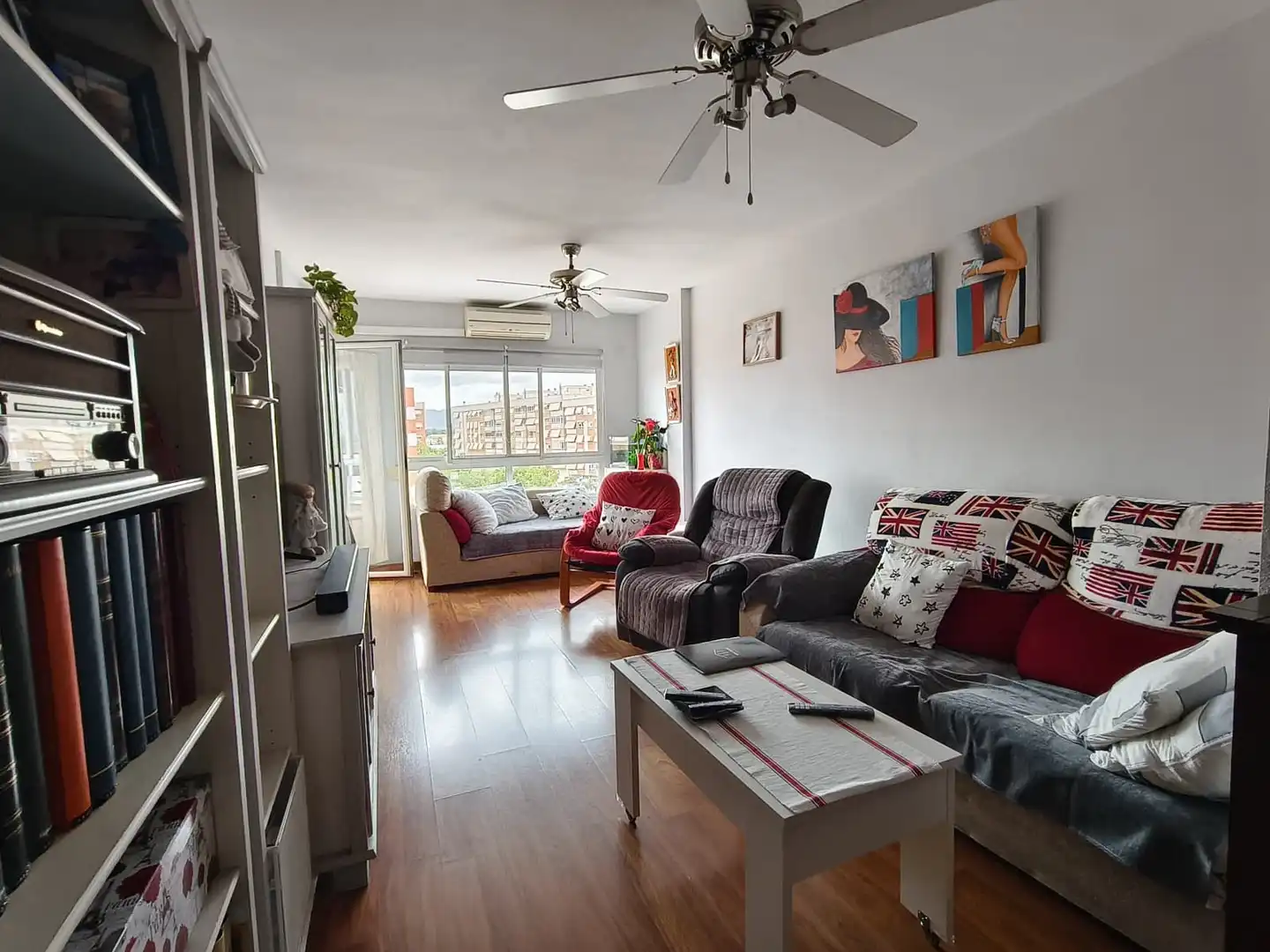 Sala de estar de Piso en venta en Alicante / Alacant con Aire acondicionado, Amueblado y Balcón