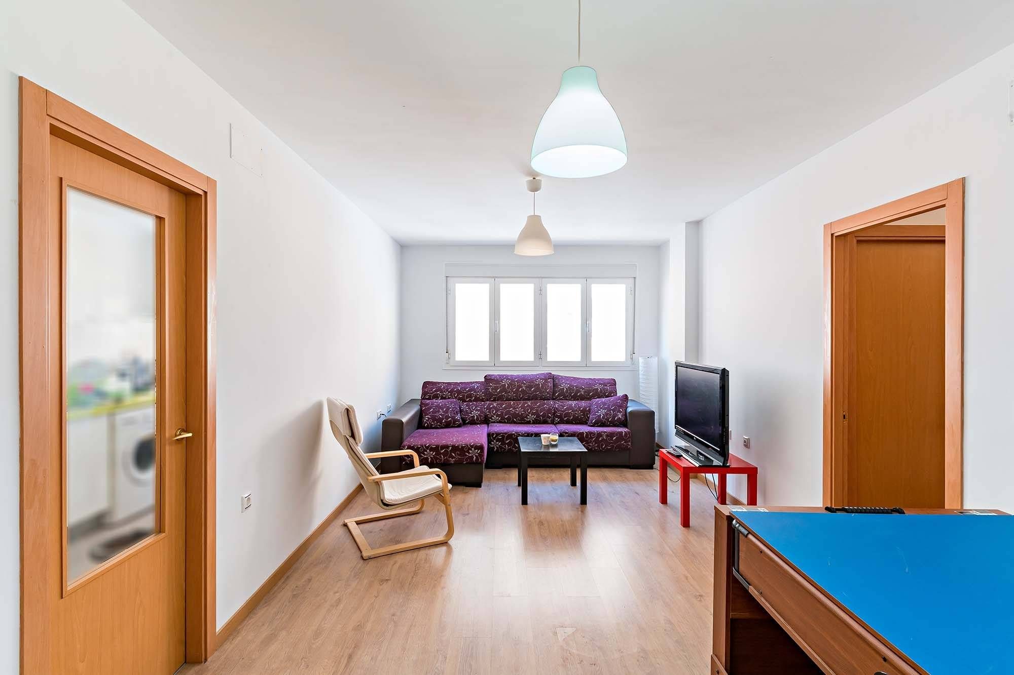 Living room of Flat for sale in Roquetas de Mar