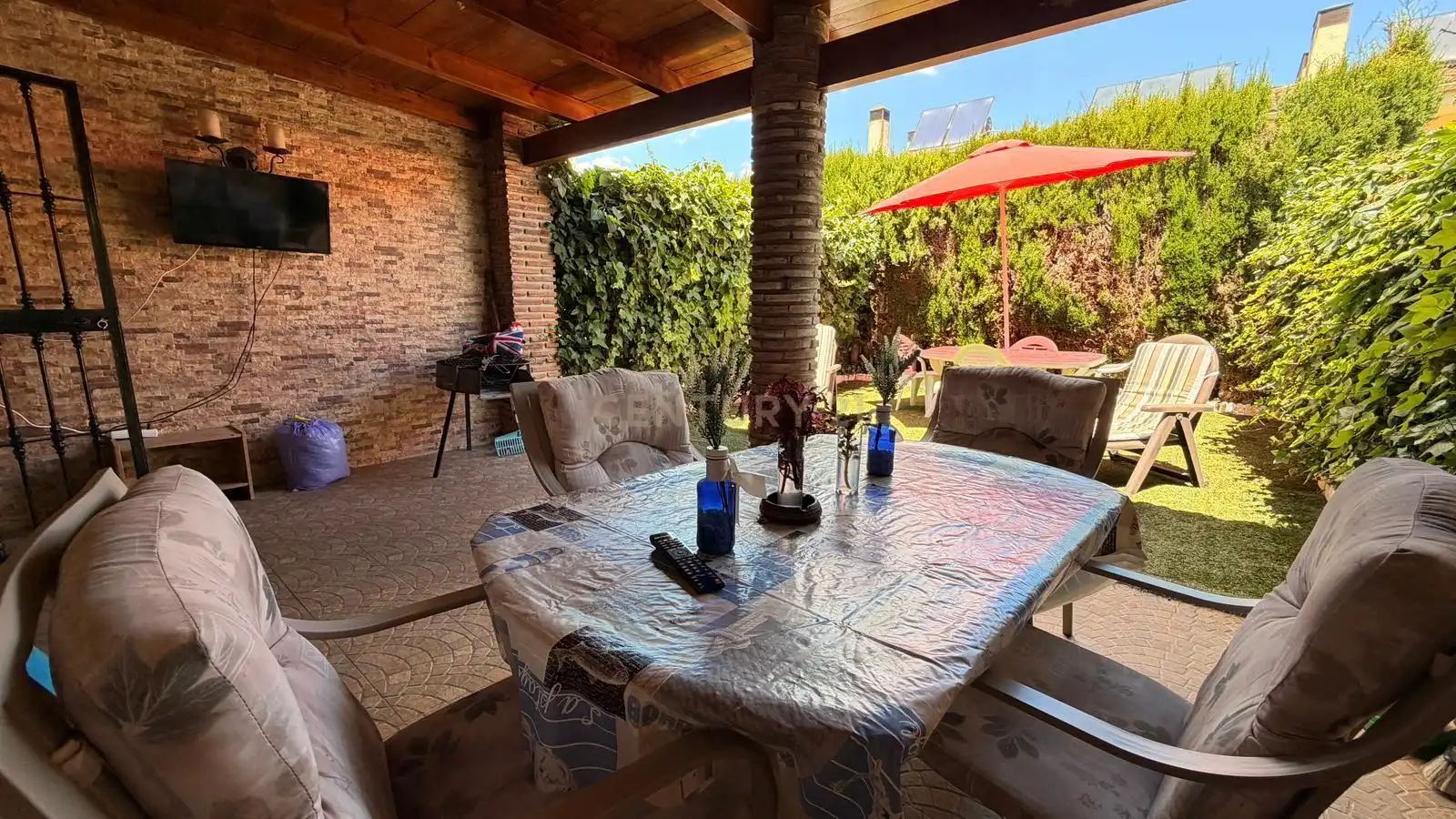 Terrace of Detached homes for sale in Málaga  with Air Conditioner, Storage room and Swimming Pool