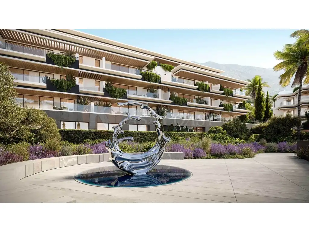 Exterior view of Flat for sale in Mijas  with Air Conditioner, Private garden and Terrace