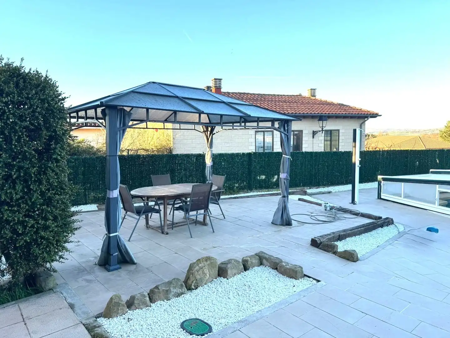 Terraza de Casa o chalet en venta en Olóriz / Oloritz con Aire acondicionado, Calefacción y Jardín privado