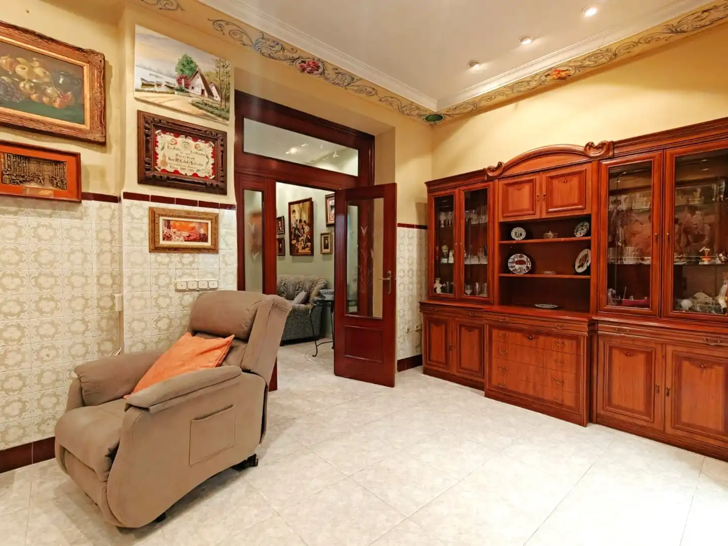 Living room of Flat for sale in Massamagrell  with Heating, Furnished and Oven