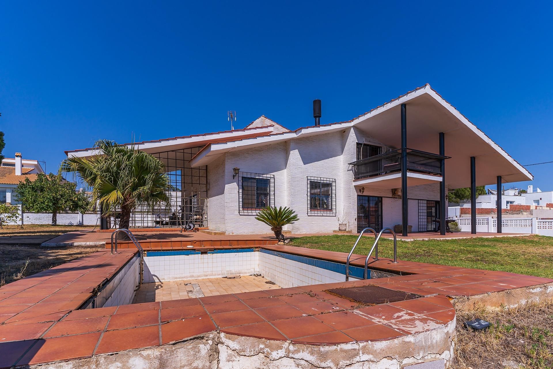 Exterior view of House or chalet for sale in Palos de la Frontera  with Air Conditioner, Private garden and Terrace