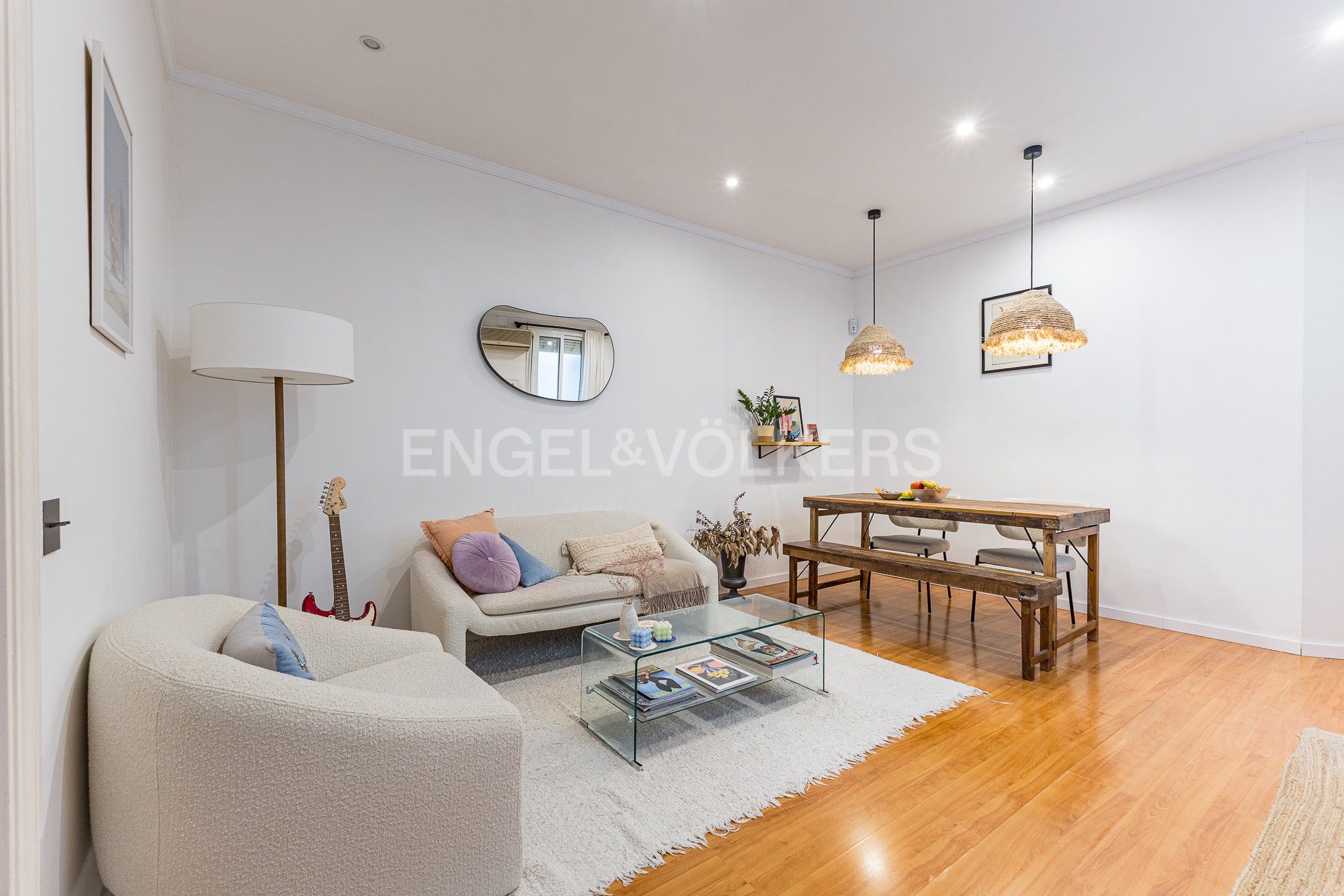 Sala d'estar de Apartament en venda en  Barcelona Capital amb Calefacció