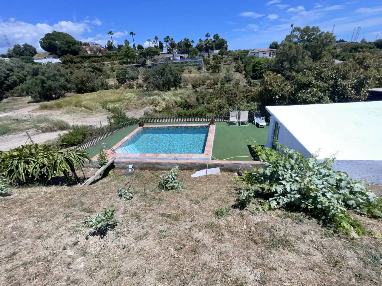 Piscina de Finca rústica en venda en Estepona amb Aire condicionat, Calefacció i Jardí privat