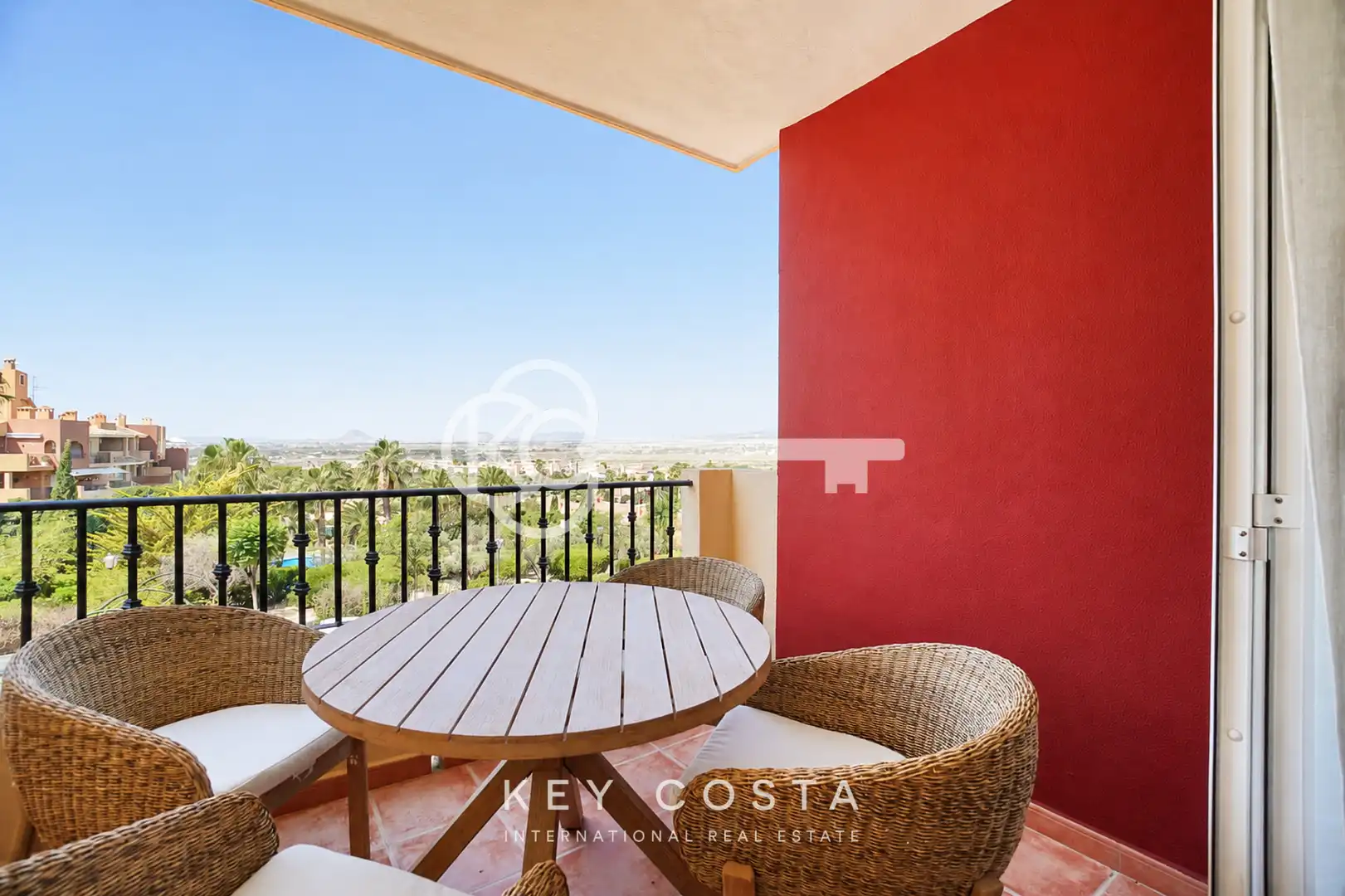 Terraza de Piso de alquiler en Mutxamel con Aire acondicionado, Calefacción y Amueblado