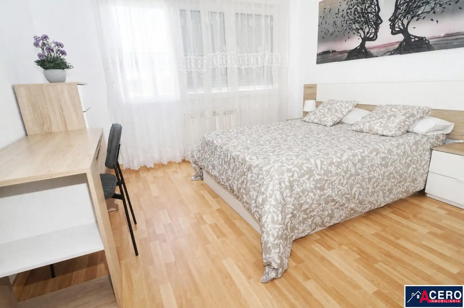 Bedroom of Flat for rent in Piélagos  with Heating, Private garden and Furnished