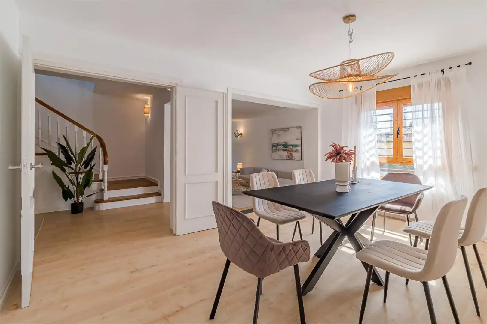 Dining room of Houses for sale in Boadilla del Monte  with Air Conditioner, Swimming Pool and Balcony
