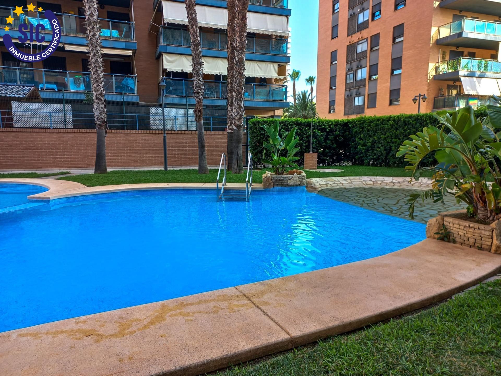 Swimming pool of Attic for sale in Mislata  with Heating, Private garden and Parquet flooring