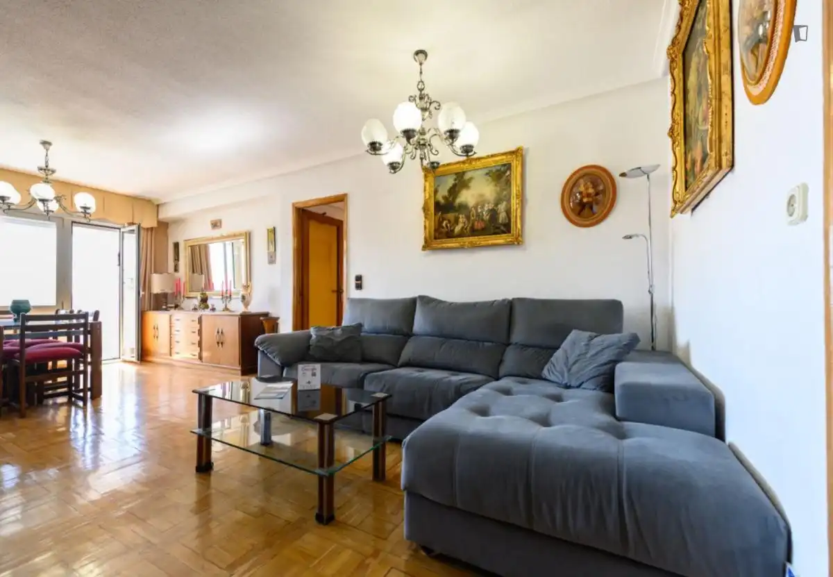 Living room of Apartments for rent in  Madrid Capital  with Heating, Furnished and Oven