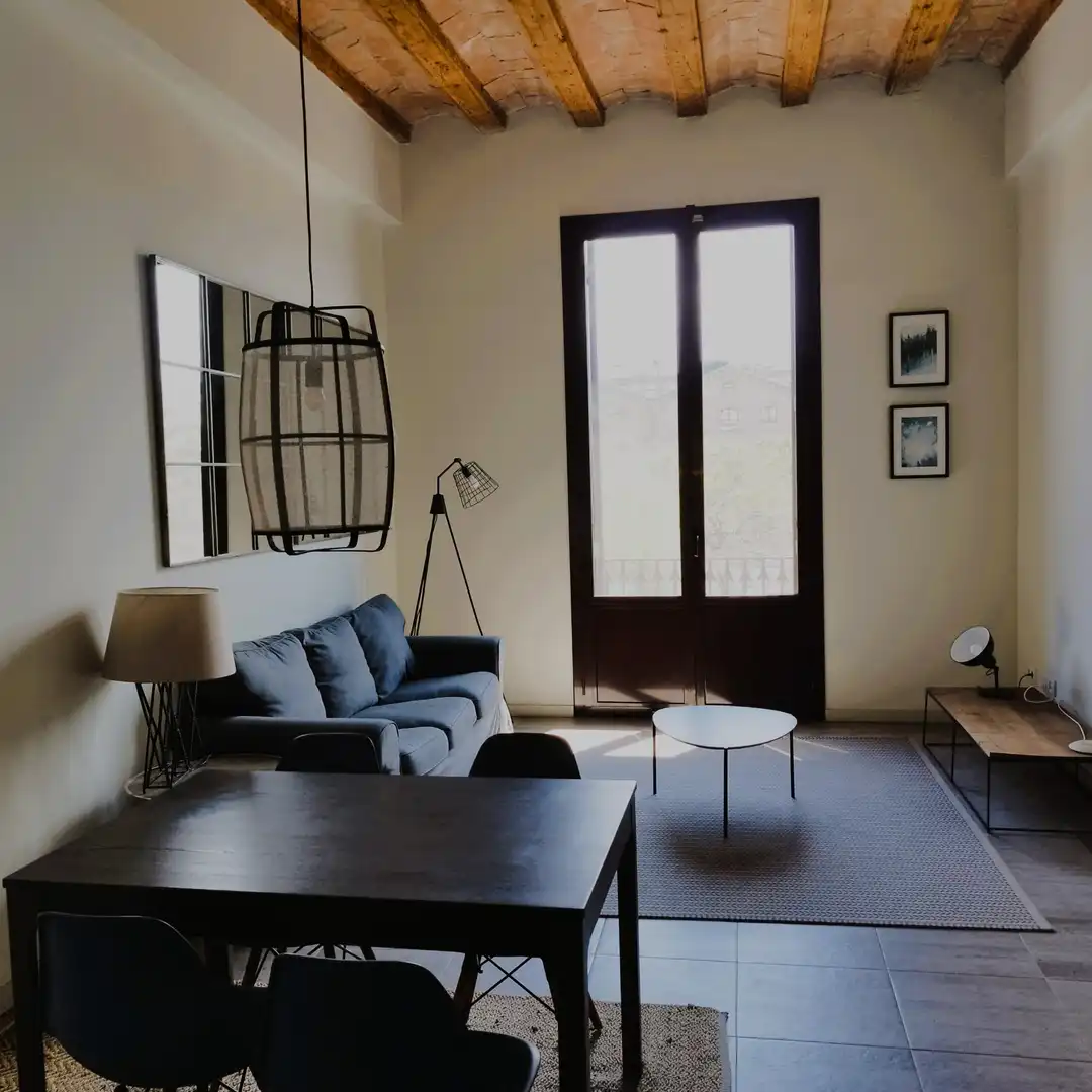Wohnzimmer von Wohnung zur Miete in Barcelona mit Klimaanlage, Heizung und Möbliert