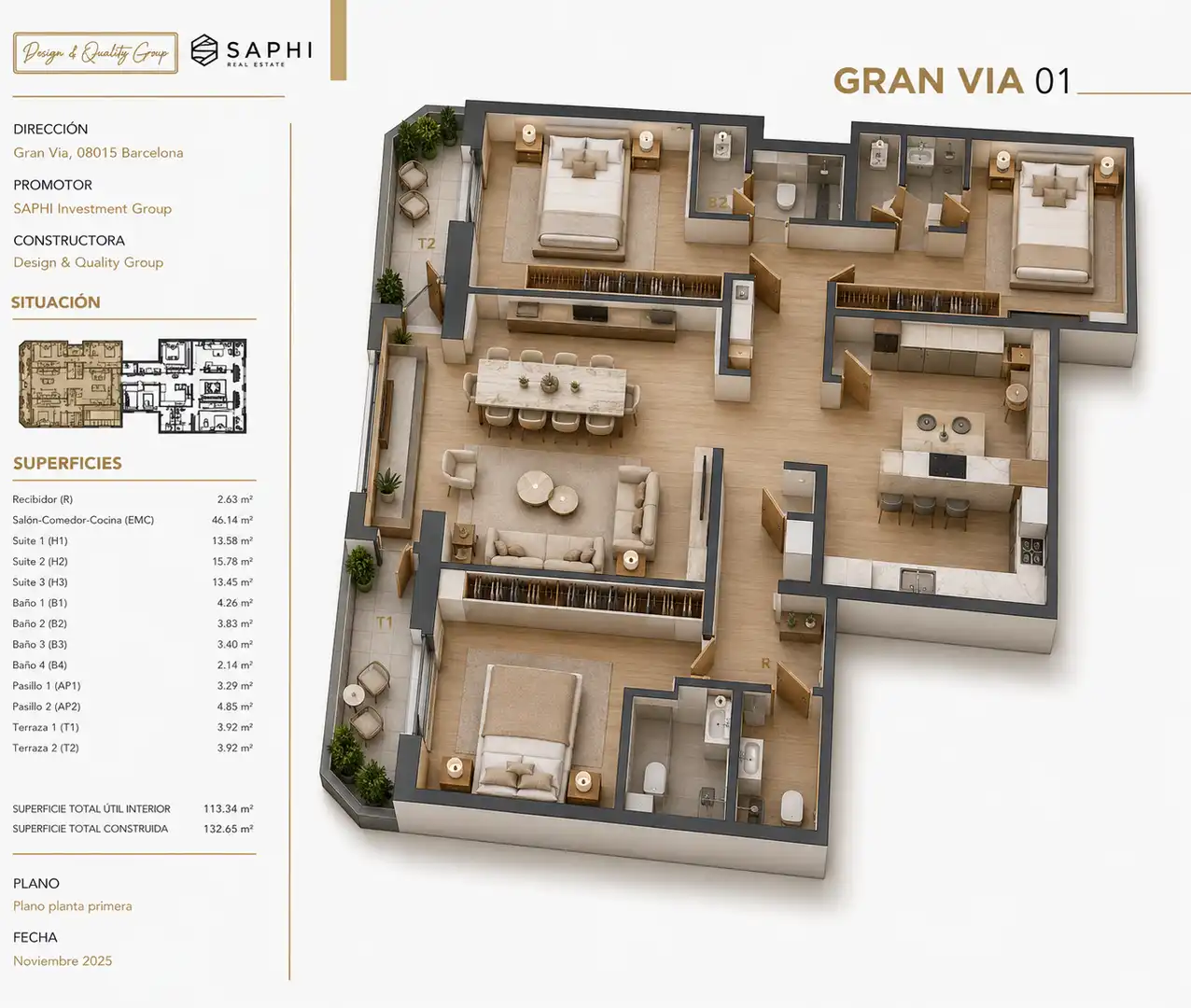 Appartamento con ascensore in vendita a GRAN VIA DE LAS CORTS CATALANES, imagen 4
