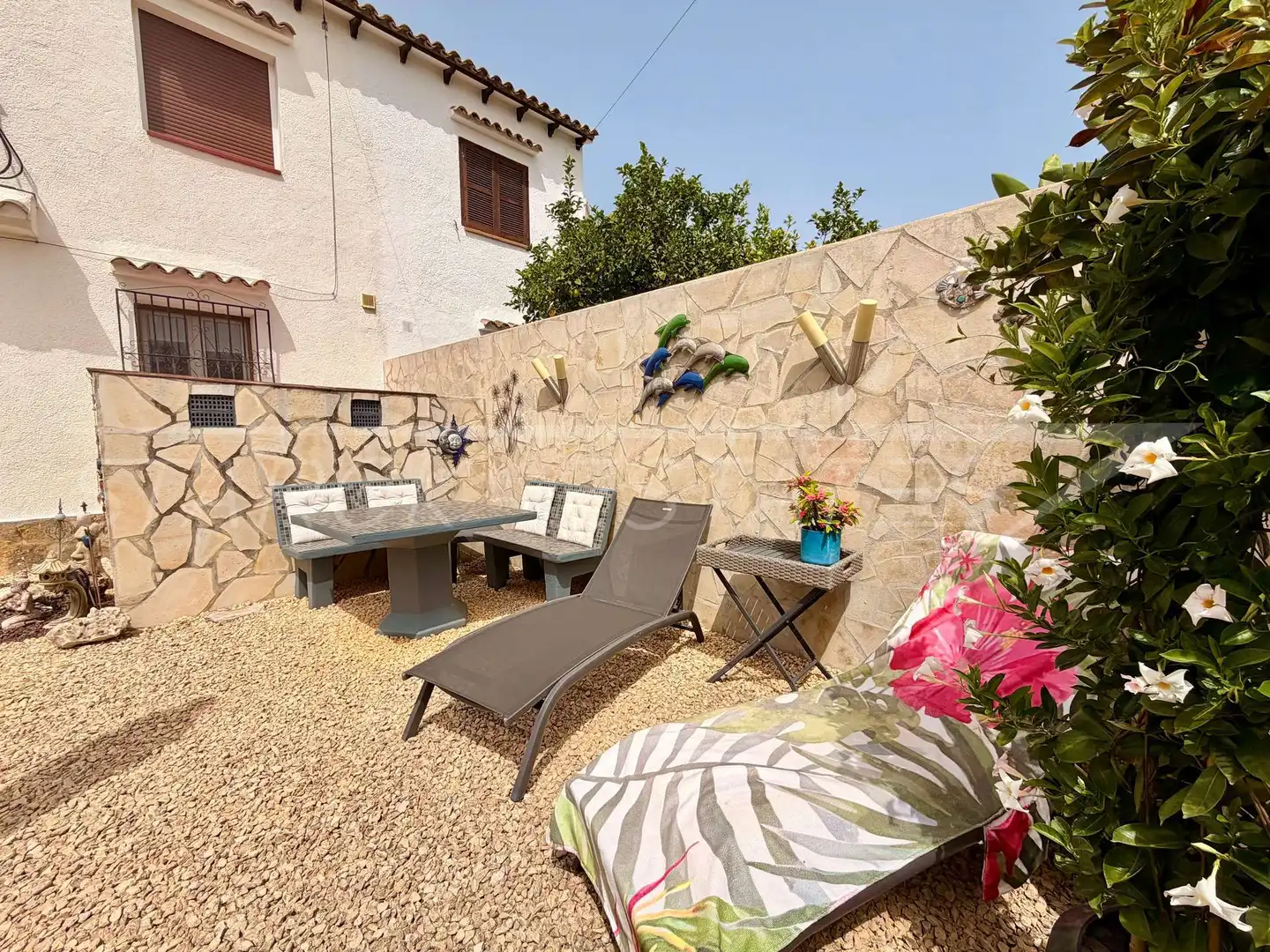 Terrassa de Casa o xalet en venda en Els Poblets amb Aire condicionat i Piscina