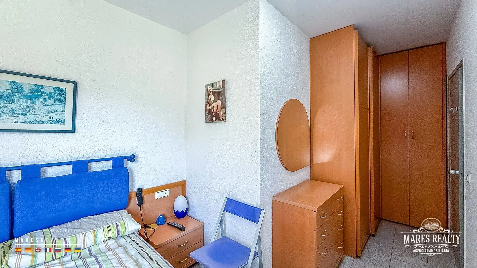Bedroom of Flat for sale in Lloret de Mar  with Air Conditioner, Heating and Furnished