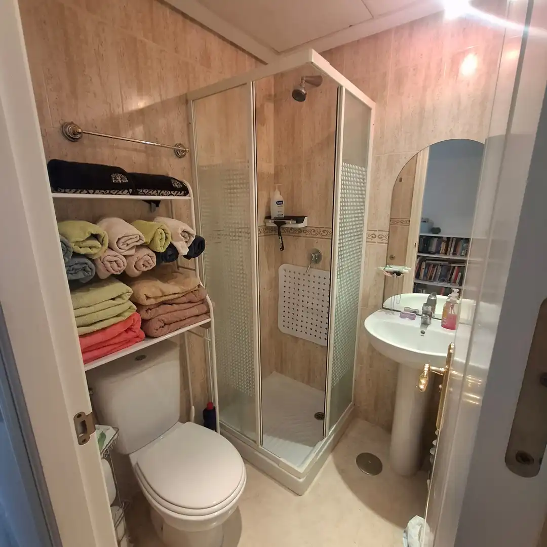 Bathroom of Flat for sale in Manilva  with Air Conditioner, Terrace and Storage room