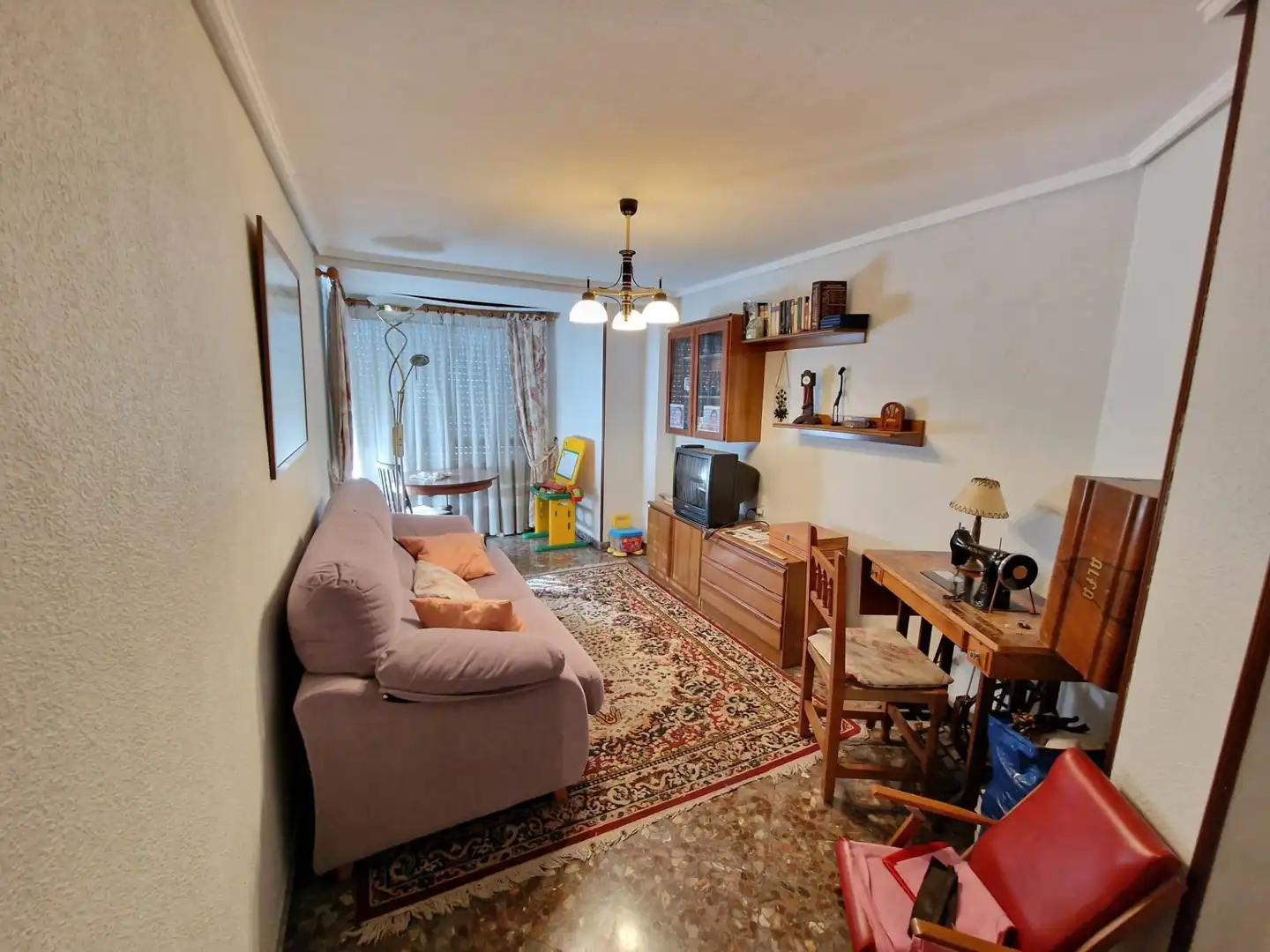 Wohnzimmer von Wohnung zum Verkauf in Elche / Elx mit Klimaanlage, Terrasse und Möbliert