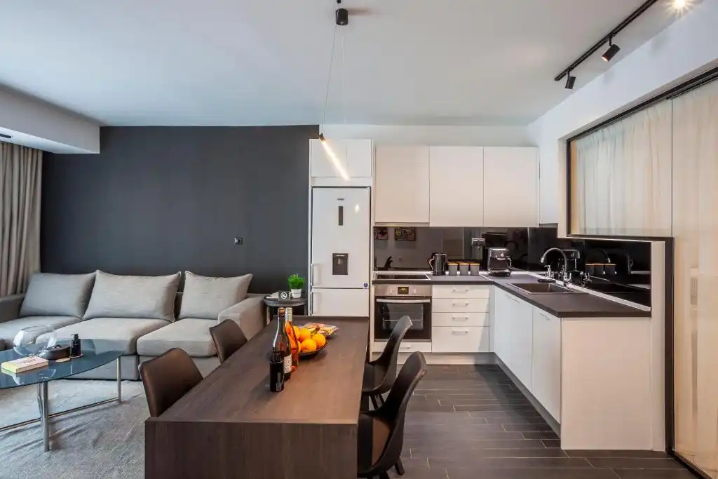 Cocina de Piso de alquiler en Granollers con Aire acondicionado, Amueblado y Microondas