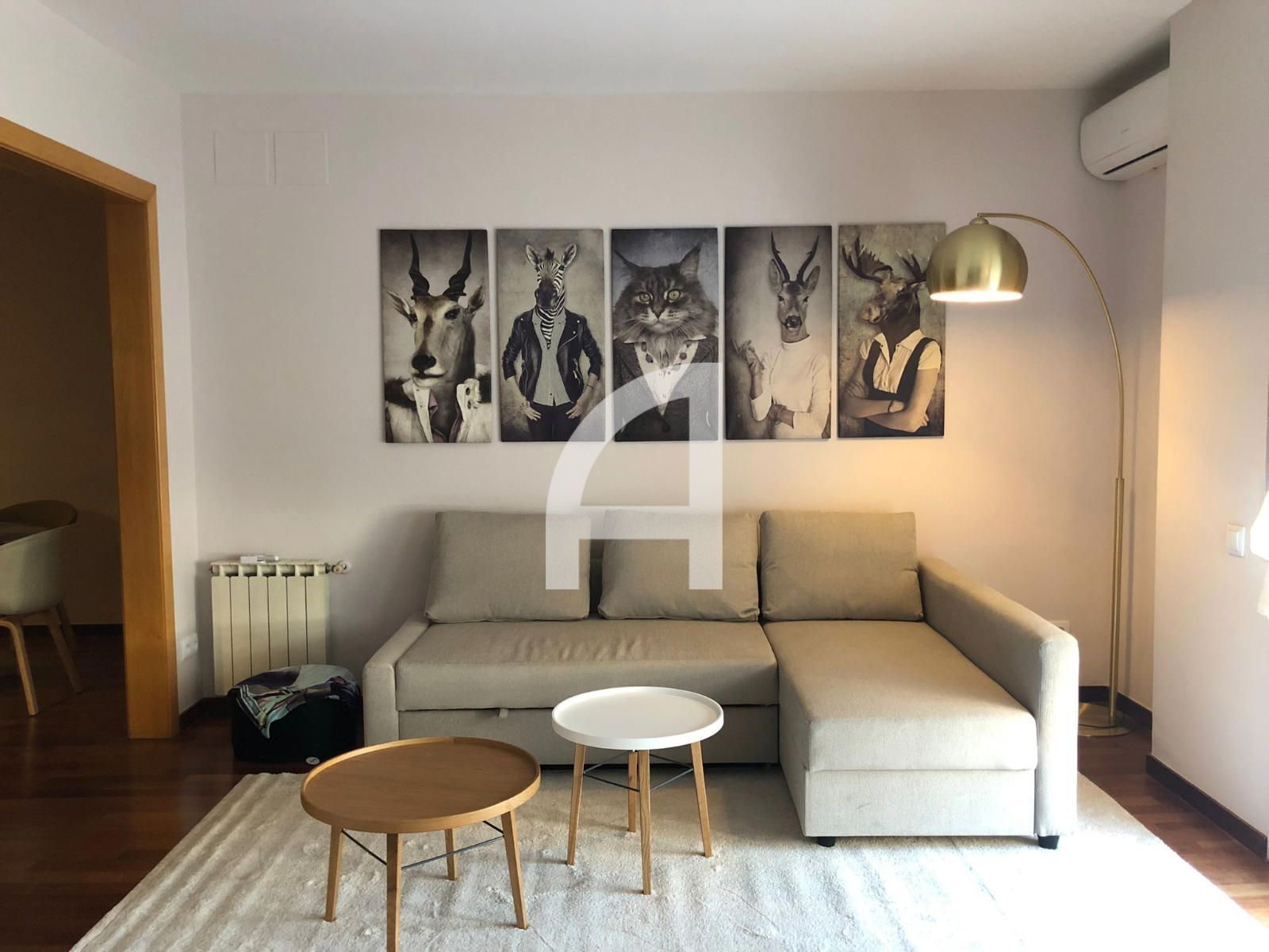 Living room of Flat to rent in  Barcelona Capital  with Air Conditioner, Heating and Parquet flooring