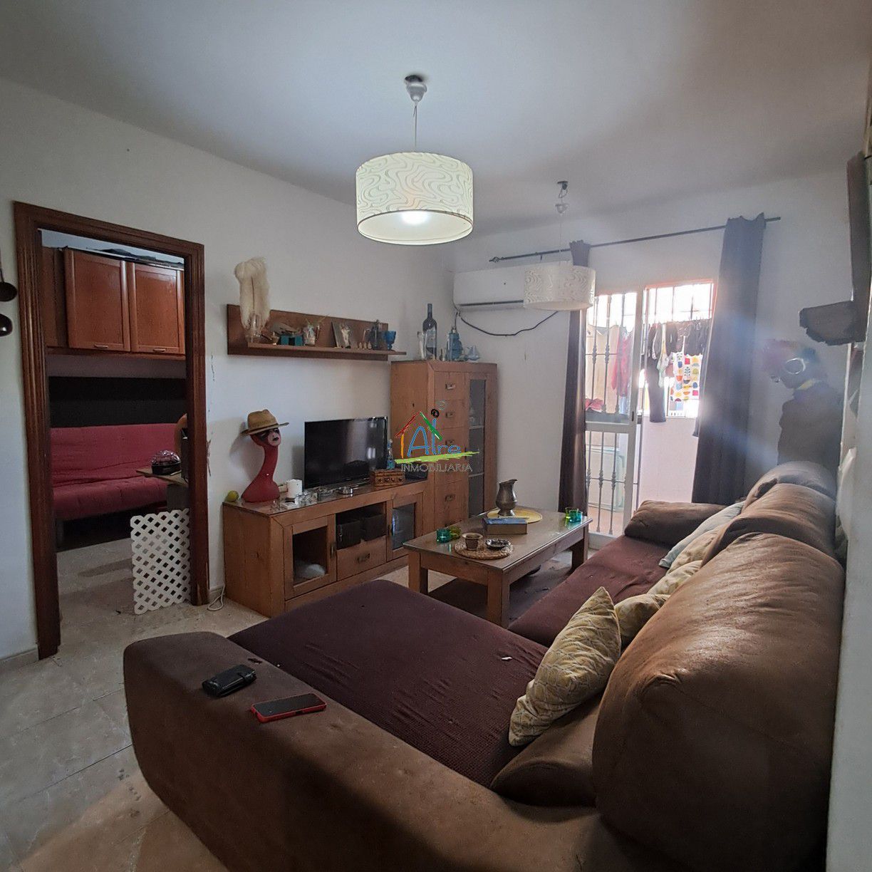 Sala de estar de Piso en venta en  Sevilla Capital con Aire acondicionado y Terraza