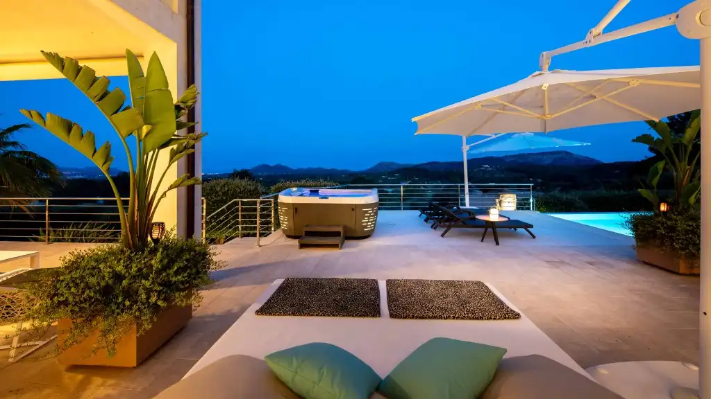 Terrassa de Casa o xalet de lloguer en Pollença amb Aire condicionat, Calefacció i Jardí privat