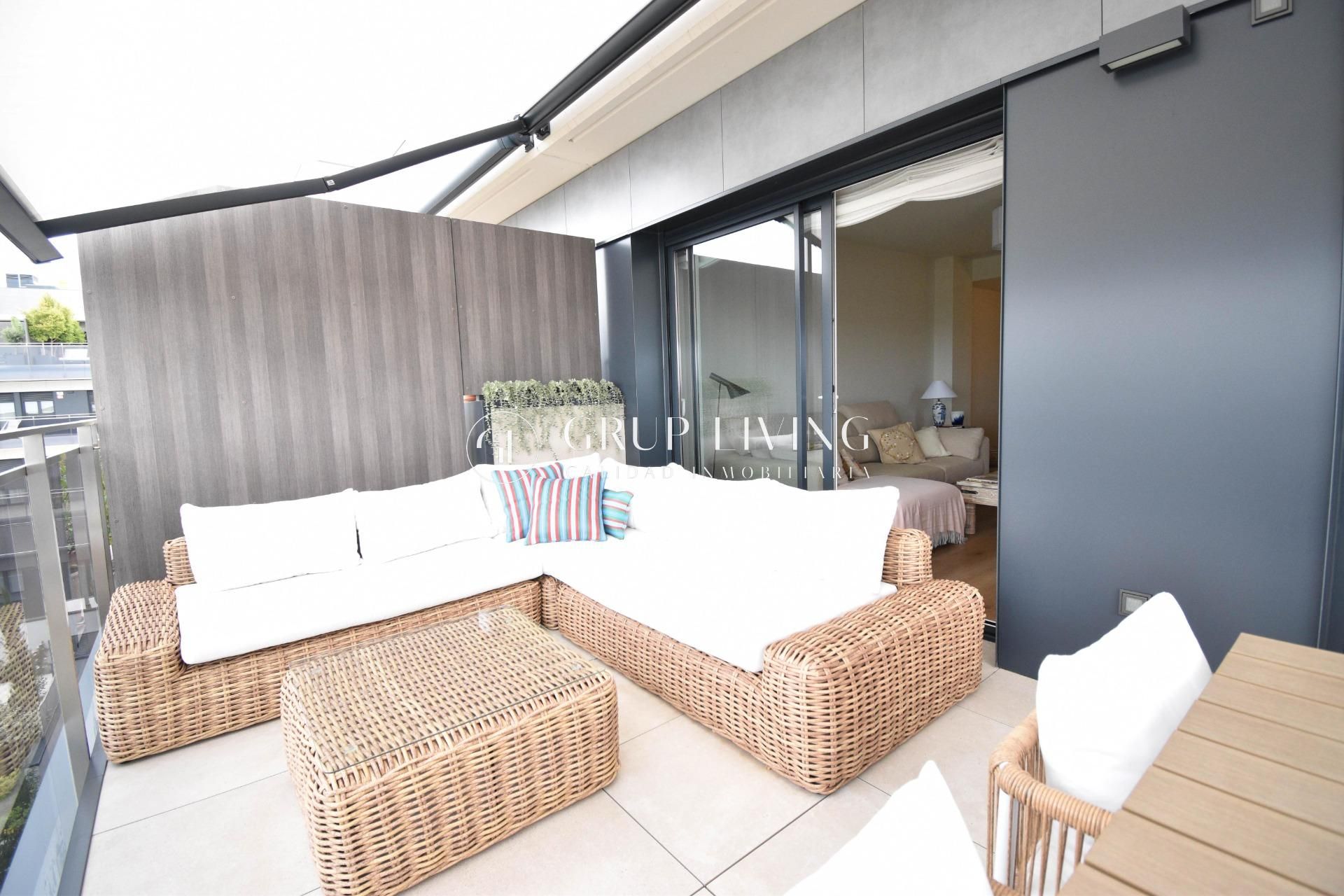 Terrace of Flat to rent in Sitges  with Air Conditioner, Heating and Private garden