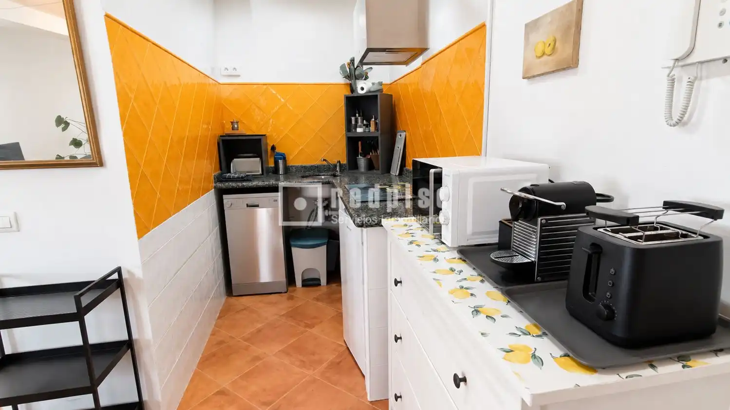 Cocina de Piso de alquiler en Málaga con Aire acondicionado y Amueblado