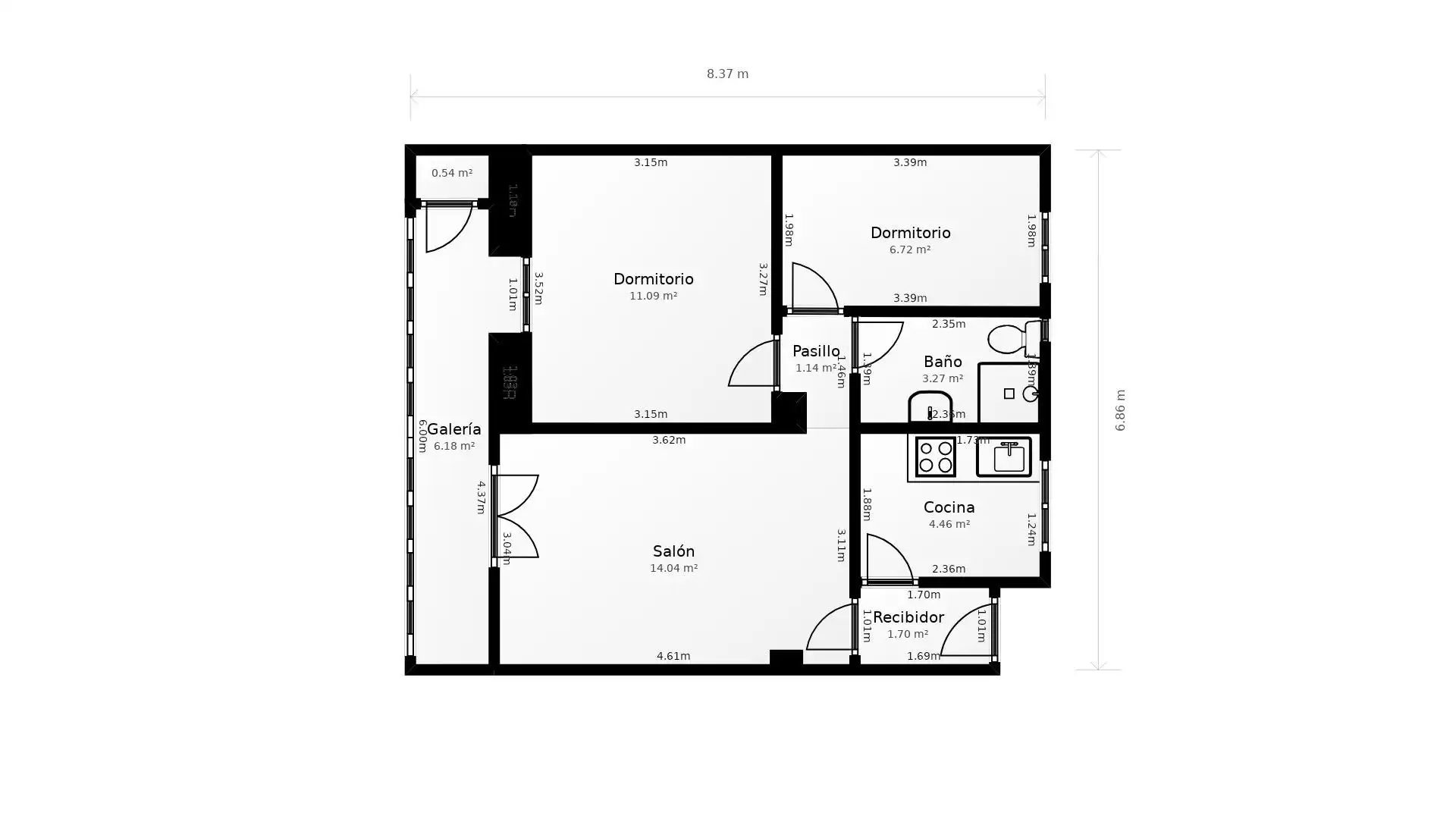 Piso en venta en Madrid con Calefacción y Terraza