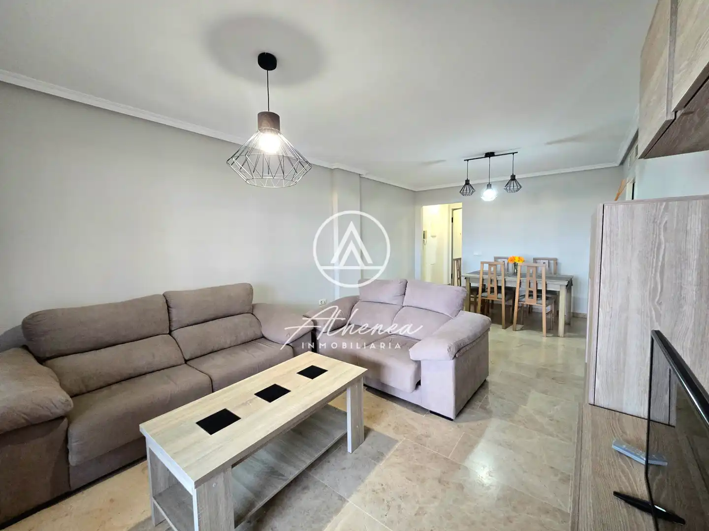 Sala de estar de Piso en venta en Roquetas de Mar con Aire acondicionado, Calefacción y Terraza