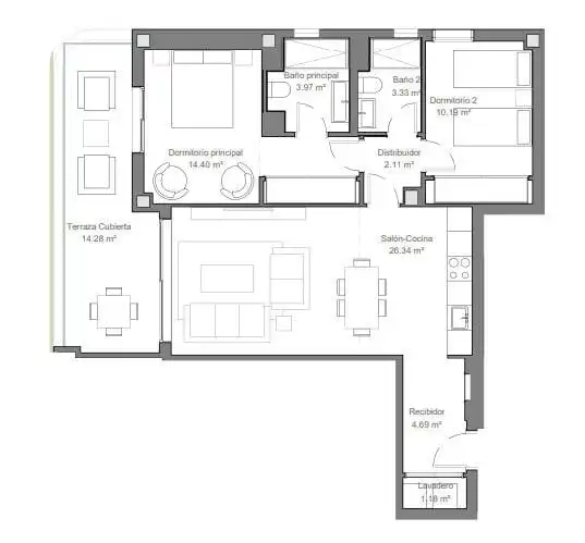 Apartament amb ascensor en venda a El Pinillo, imagen 15