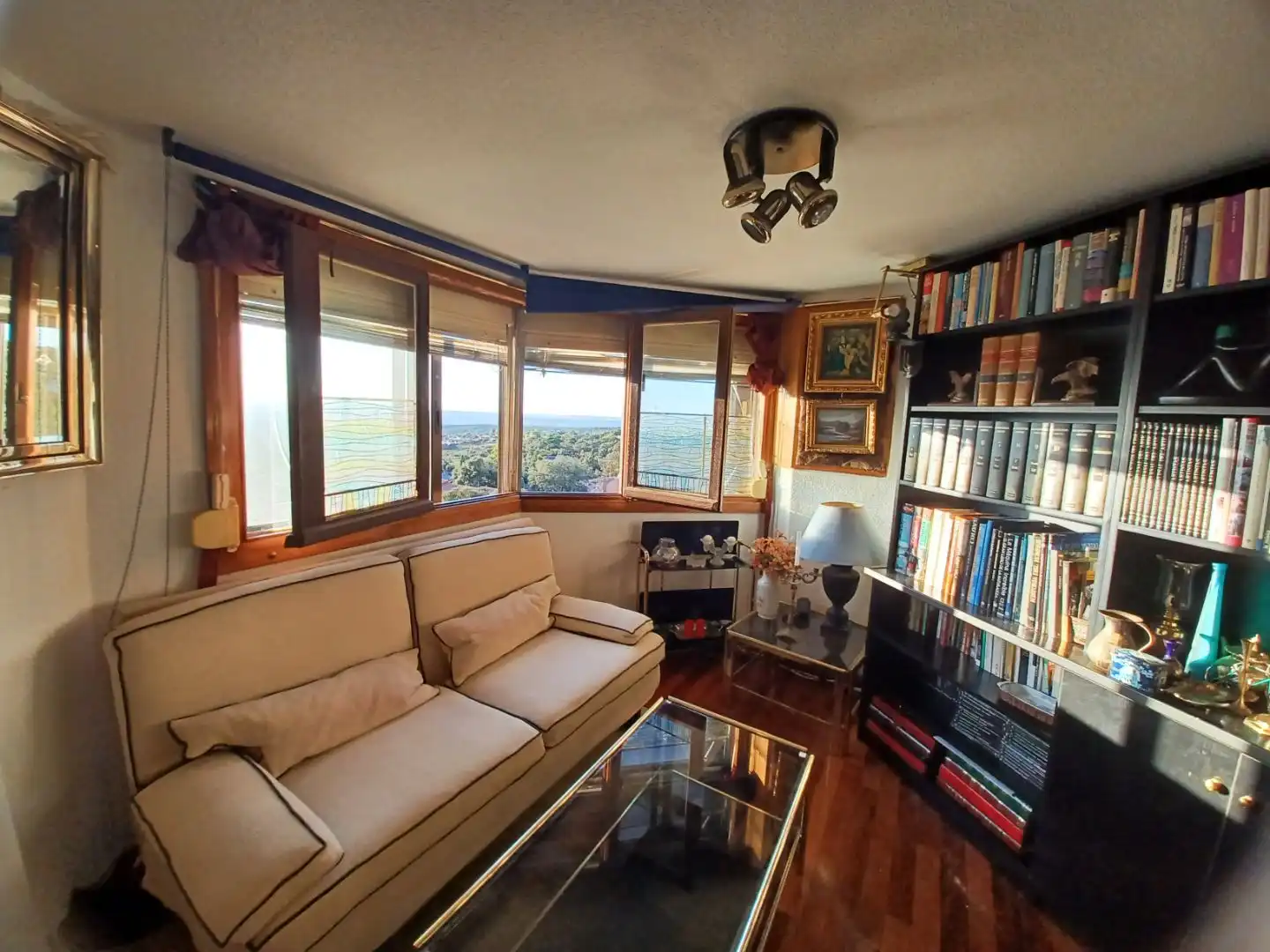 Sala de estar de Piso en venta en El Espinar con Calefacción, Jardín privado y Parquet