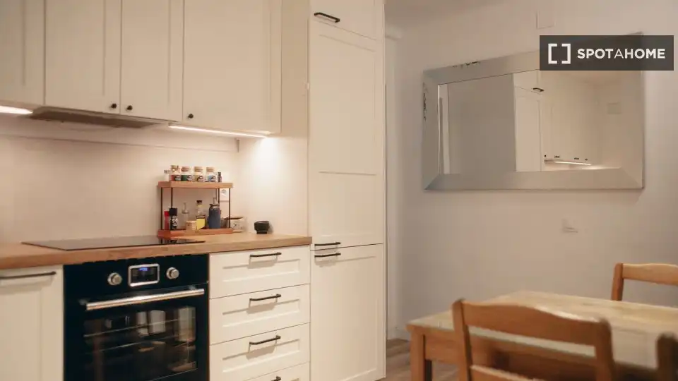 Kitchen of Apartments for share in Cubelles  with Air Conditioner, Terrace and Furnished
