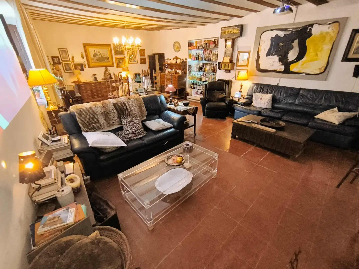 Sala de estar de Finca rústica en venta en Amusco, Palencia