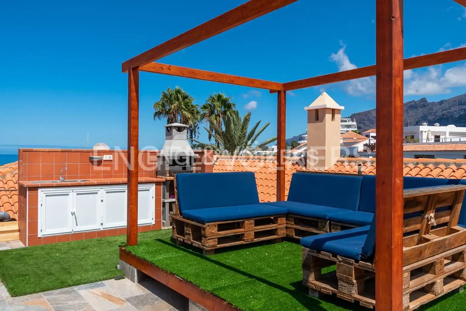 Terrasse von Wohnung zum Verkauf in Santiago del Teide mit Terrasse und Schwimmbad
