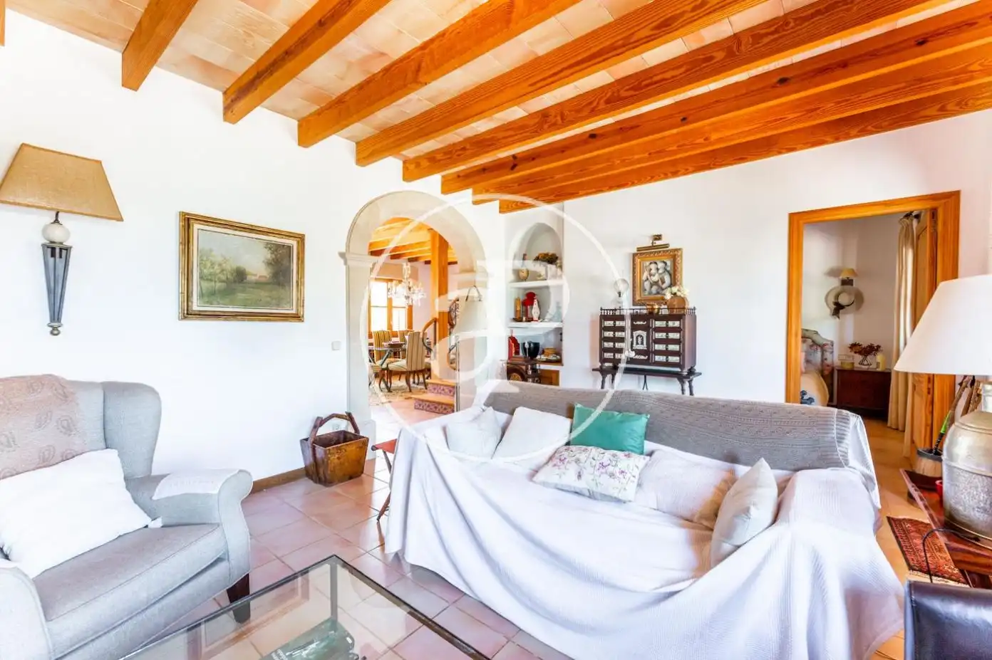 Sala d'estar de Casa o xalet en venda en Manacor amb Calefacció, Jardí privat i Terrassa