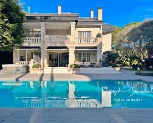 Exterior view of House or chalet for sale in Castelldefels  with Air Conditioner, Heating and Private garden