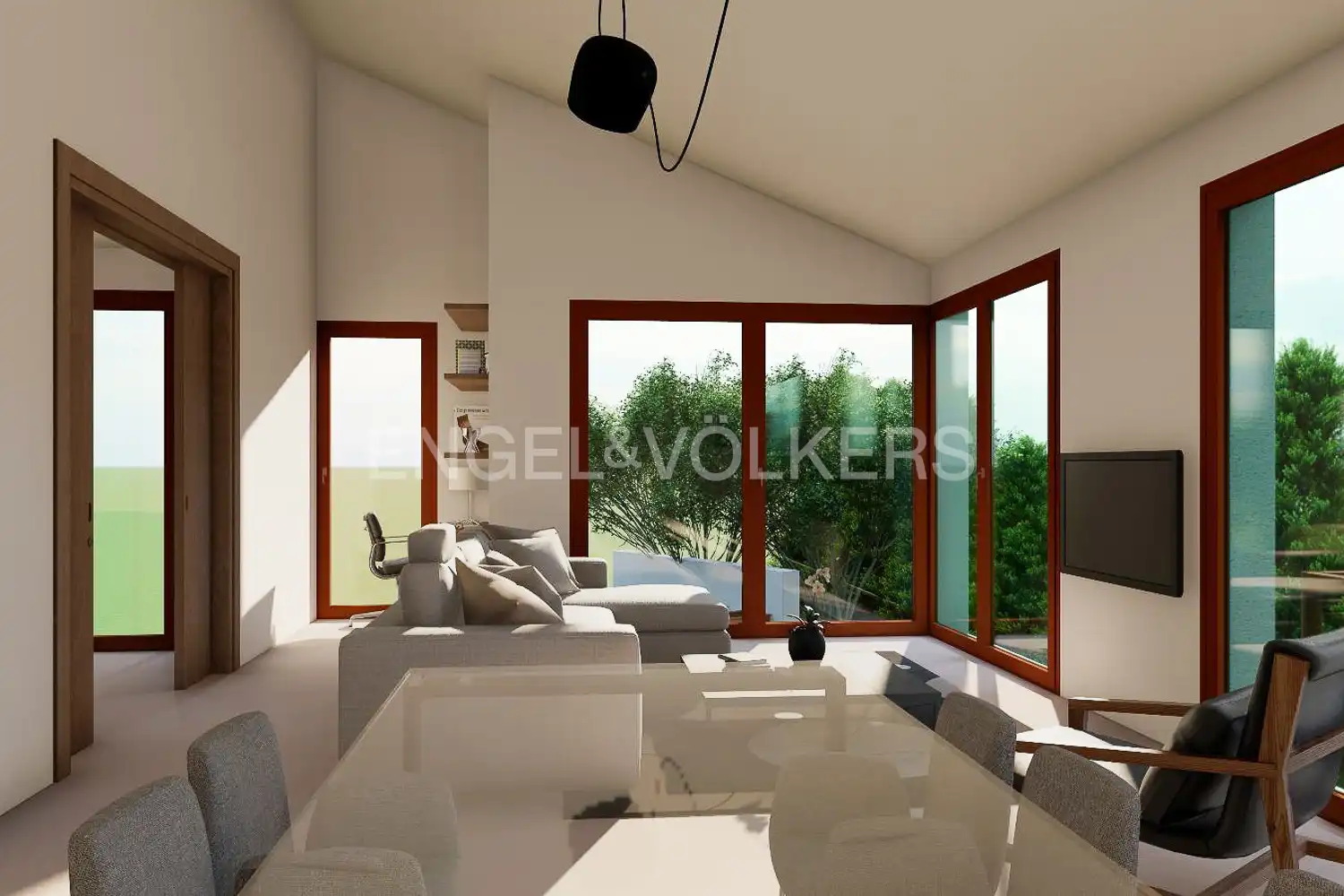 Sala de estar de Casa o chalet en venta en Dénia con Aire acondicionado, Calefacción y Jardín privado