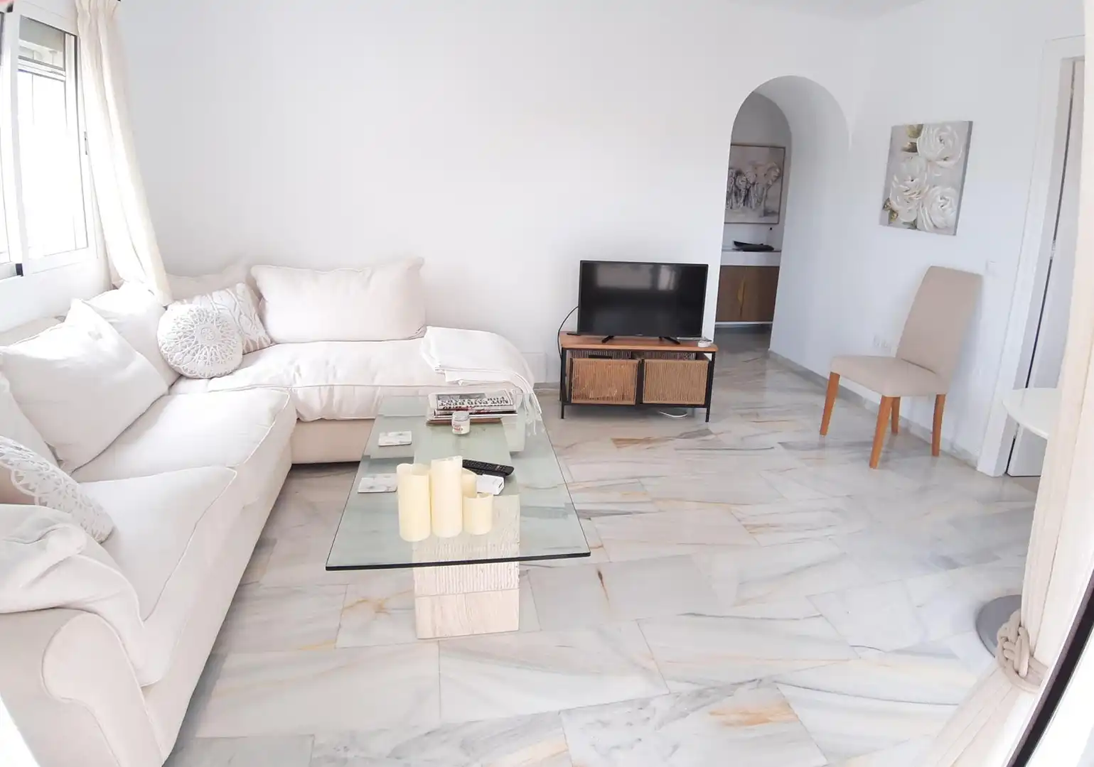 Sala de estar de Apartamento en venta en Mijas