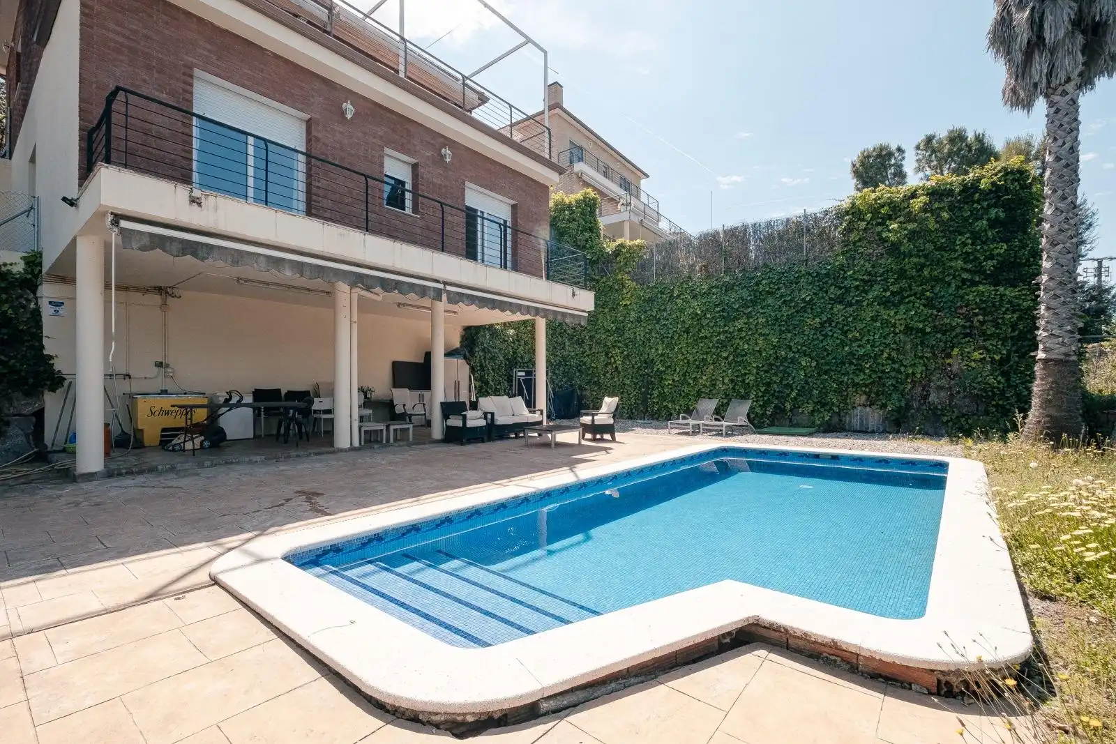 Piscina de Casa o xalet en venda en Caldes de Montbui amb Calefacció, Jardí privat i Terrassa