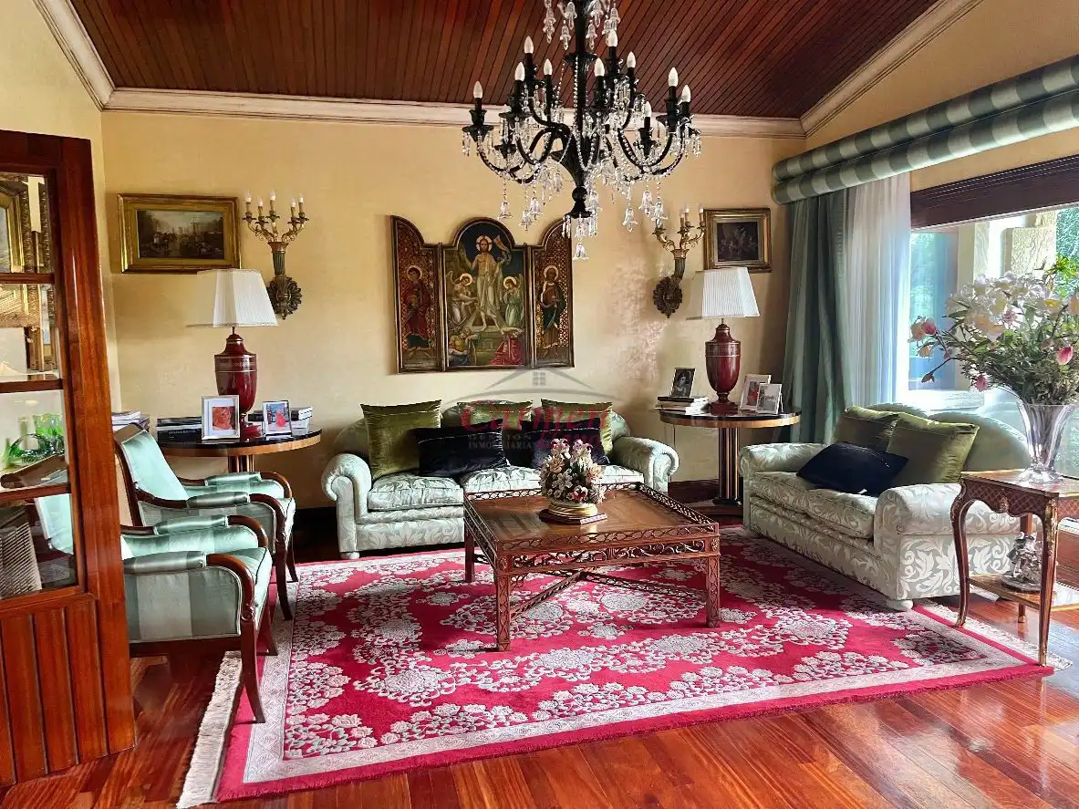 Sala de estar de Casa o chalet en venta en Loiu con Jardín privado, Terraza y Trastero