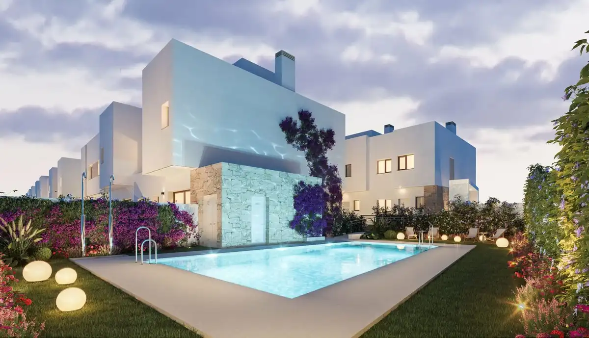 Swimming pool of Detached homes for sale in Málaga  with Air Conditioner, Private garden and Terrace