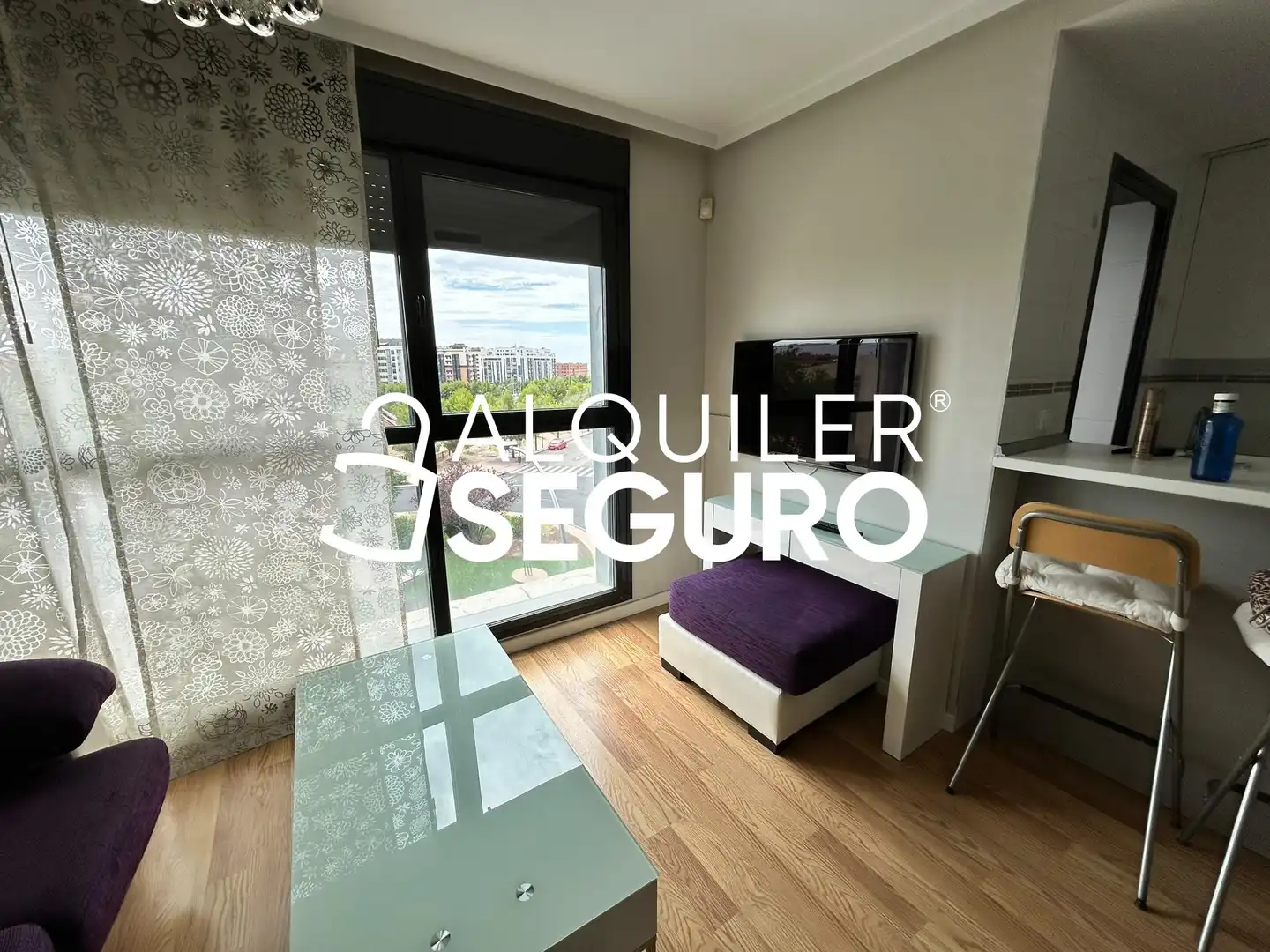 Schlafzimmer von Wohnung zur Miete in Madrid mit Klimaanlage, Heizung und Abstellraum