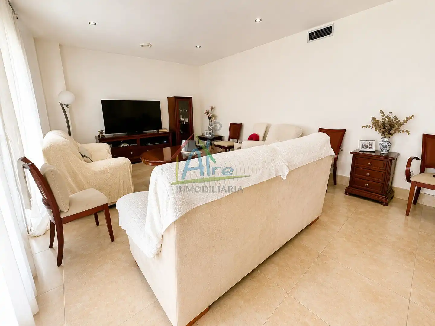 Sala de estar de Piso en venta en Lepe con Aire acondicionado, Calefacción y Terraza