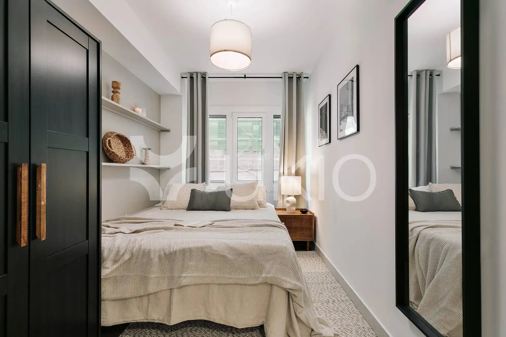 Habitación de Apartamento de alquiler en Barcelona con Aire acondicionado, Amueblado y Horno