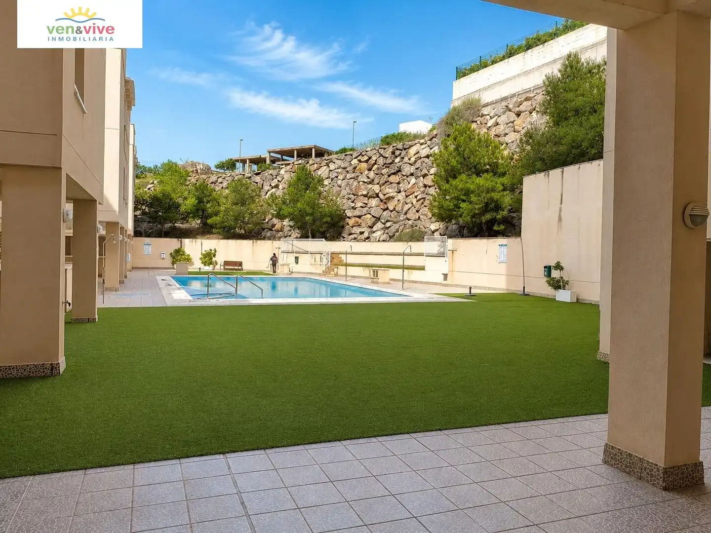 Terrace of Flat for sale in Roquetas de Mar  with Air Conditioner, Terrace and Community pool
