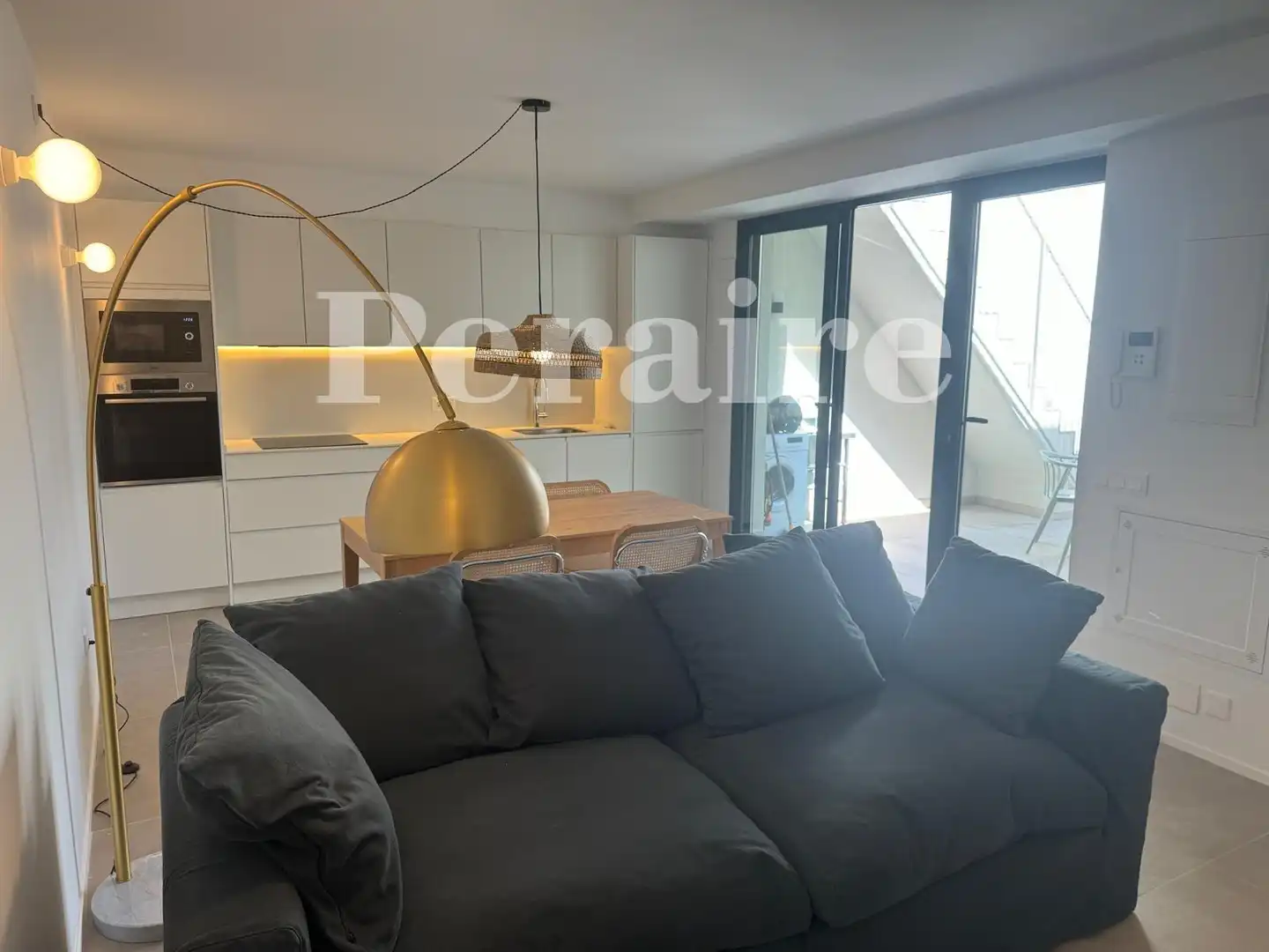 Sala d'estar de Casa o xalet de lloguer en Badalona amb Aire condicionat, Calefacció i Parquet