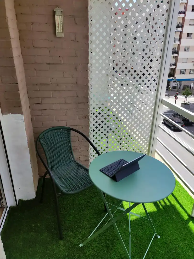 Terrace of Flat for share in Sevilla  with Heating, Furnished and Washing machine