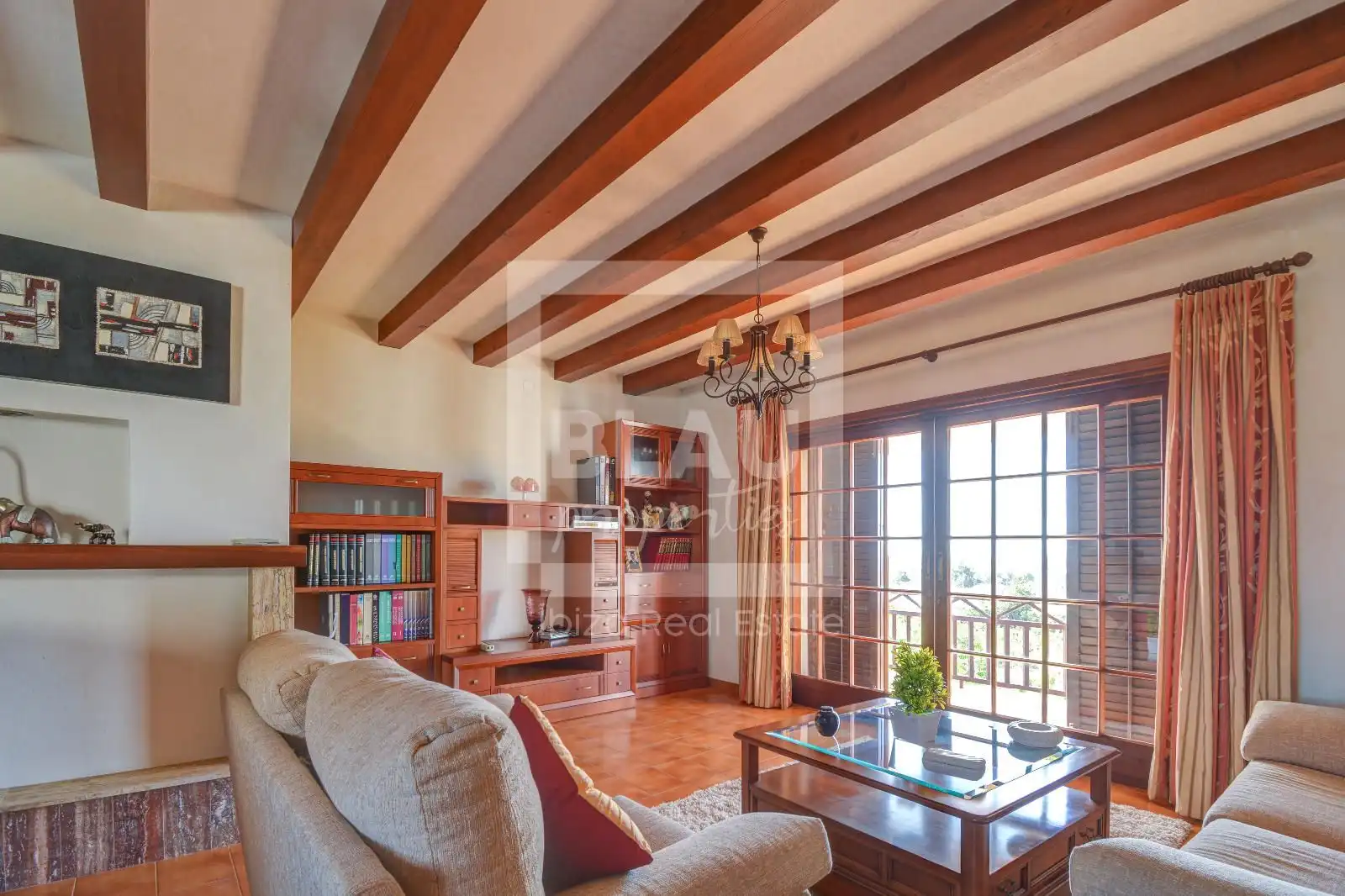 Living room of Houses for sale in Sant Josep de sa Talaia  with Air Conditioner, Terrace and Storage room