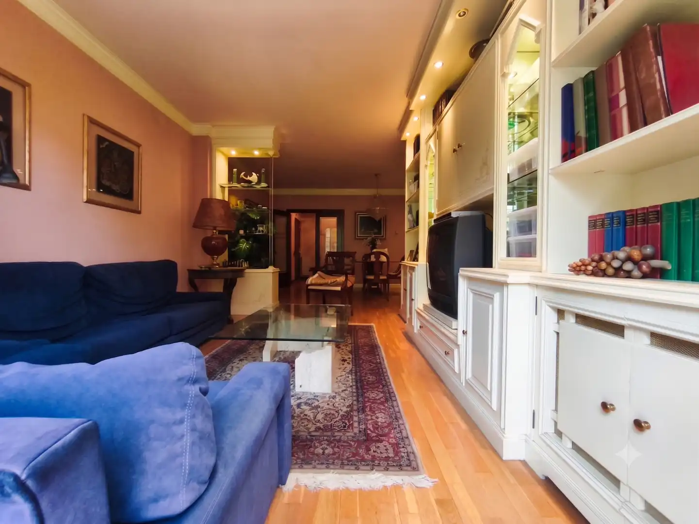 Sala de estar de Piso en venta en Barcelona con Aire acondicionado, Calefacción y Parquet