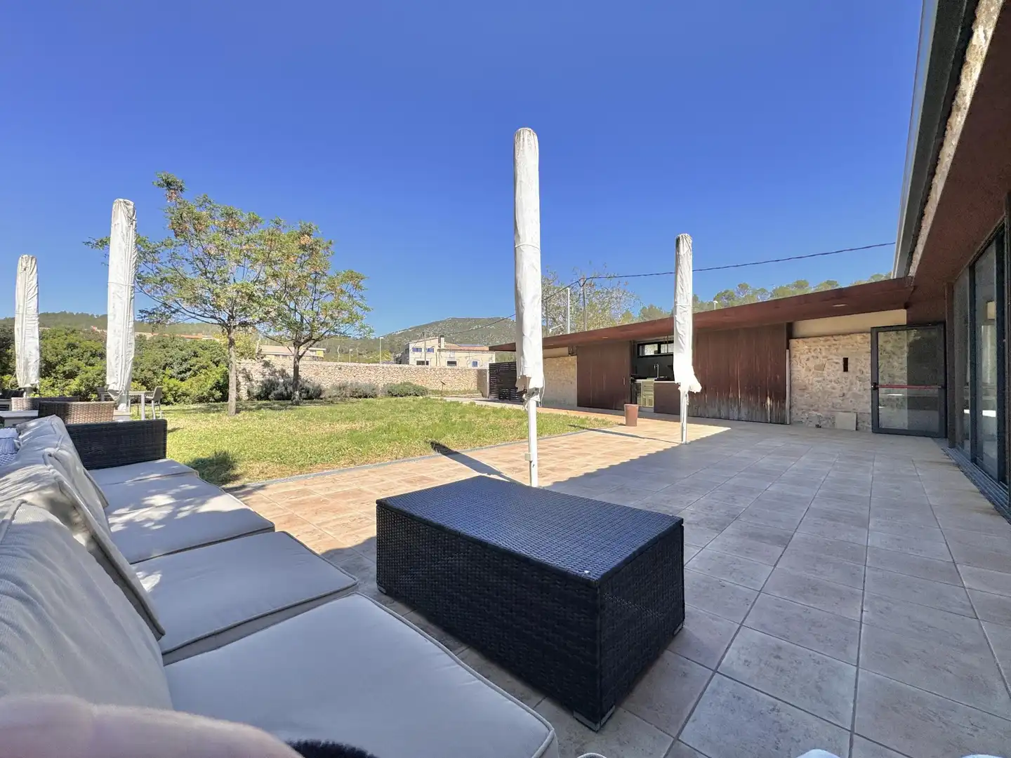 Terrassa de Casa adosada en venda en Terrades amb Calefacció, Jardí privat i Terrassa