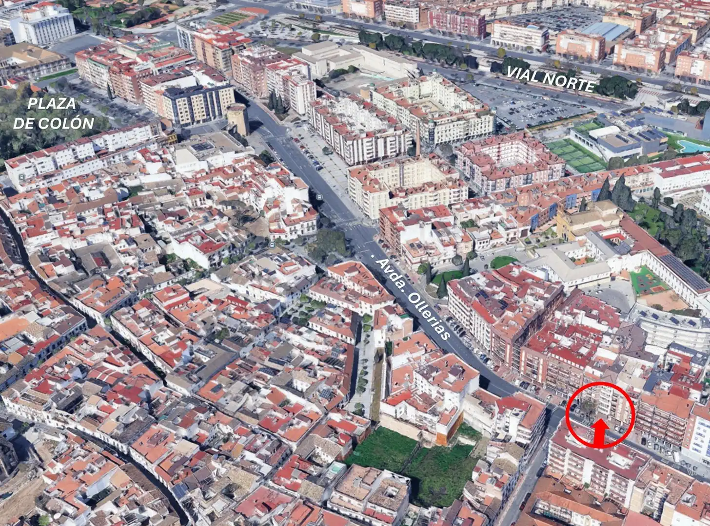 Vista exterior de Oficina en venda en Córdoba amb Aire condicionat i Traster